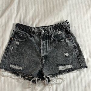 Wild Fable Distressed Black Denim Shorts from Target Size 8